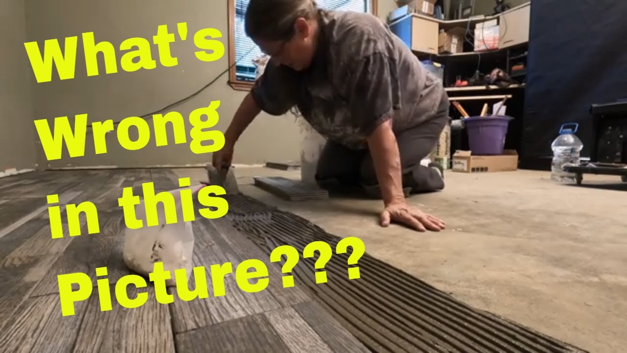 How to Lay Tile...the wrong way - YouTube