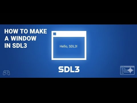 How to make a window in SDL3 (relaxing music, no talking) - YouTube