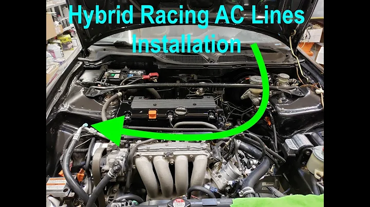 How to Install Hybrid Racing K-Series Swap AC Lines in a DC2 Integra with a K24A2 Swap!