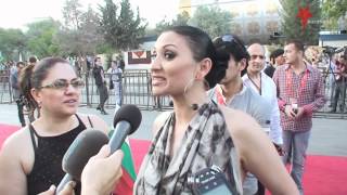 Sofi Marinova Bulgaria on the red carpet at the opening reception Eurovision 2012 Baku
