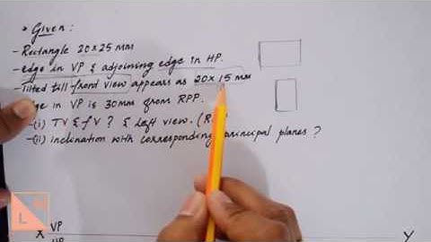 Side View Problem(Adjacent Edge on HP)_3_Orthographic Projection of Plane Surfaces