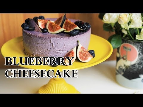 fake   blueberry cheesecake