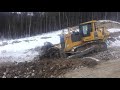 Бульдозер Komatsu D275A-5 в работе