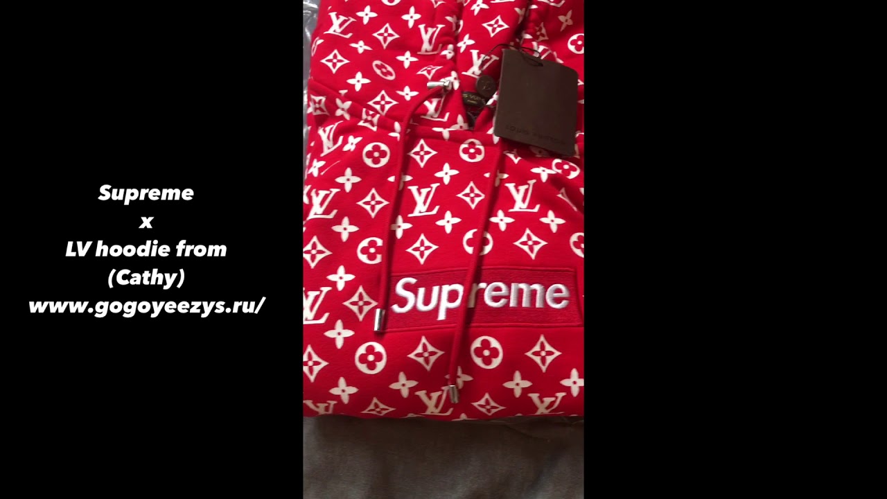 Sup x LV hoodie from gogoyeezys - YouTube