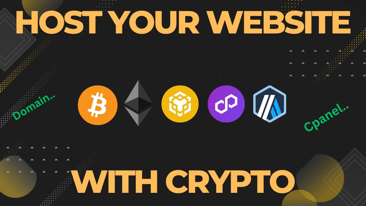 Host Your Website With Crypto| Domain / Server /Cpanel | No skills required