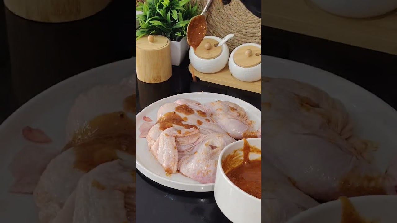 🍗دجاج محمّر مع خضرة في الفرن |وصفة سهلة ونتيجة تشهي!😍Roasted Chicken with Veggies in the Oven #video