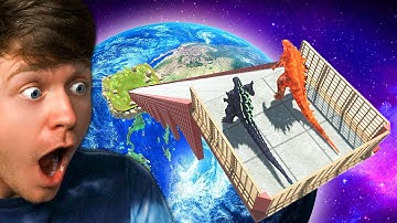 GODZILLA KAIJU RACE from OUTER SPACE! - Animal Revolt Battle Simulator