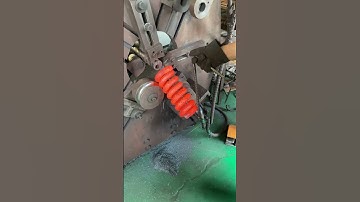 Make in China Forging Fire! Massive Springs Made Red-Hot #process #machine #springs #workshop #tech
