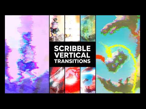 8 Hand-Drawn Vertical FX - Scribble Vertical Transitions (Ae)