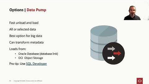 Exporting data to Autonomous Data Warehouse using Data Pump