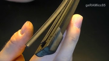 HOW TO REPLACE FLAT WIPER BLADE RUBBER & REFILL BOSCH AEROTWIN REPLACEMENT VALEO SWF VISIOFLEX CAR