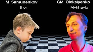 Бліц матч в #шахи. Ігор Самуненков vs Михайло Олексієнко. Наймолодший гросмейстер у світі