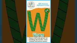 ABC Animal Crafts for Kids #shorts  #animalcrafts #abc #animalsforkids #lettersounds