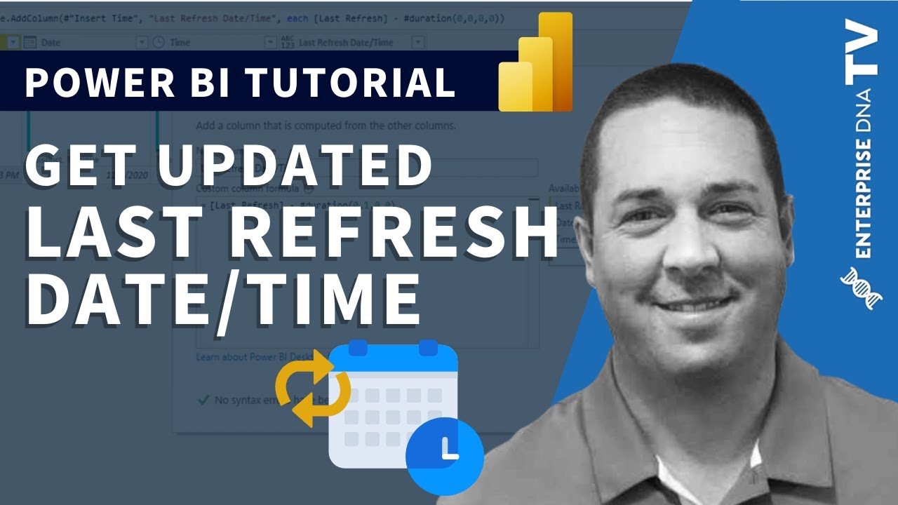 Get Updated Last Refresh Date And Time In Power BI YouTube