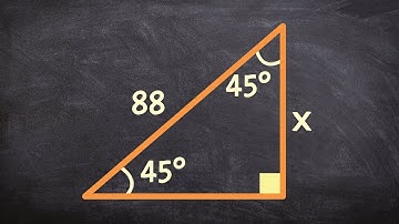 How to determine the legs of a 45 45 90 triangle when given the hypotenuse