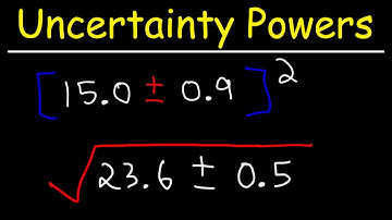 Measurement Uncertainty - Squares, Cubes, and Square Roots
