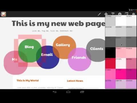 How to update web page shape color using HTML Egg for Android
