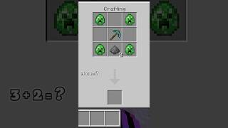 Minecraft me Craft a Creeper Pickaxe #minecraft #mcpe #shorts