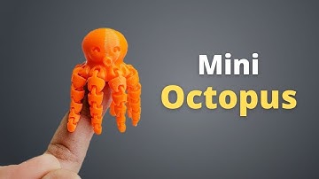 Cute Mini Octopus - 3D Printed