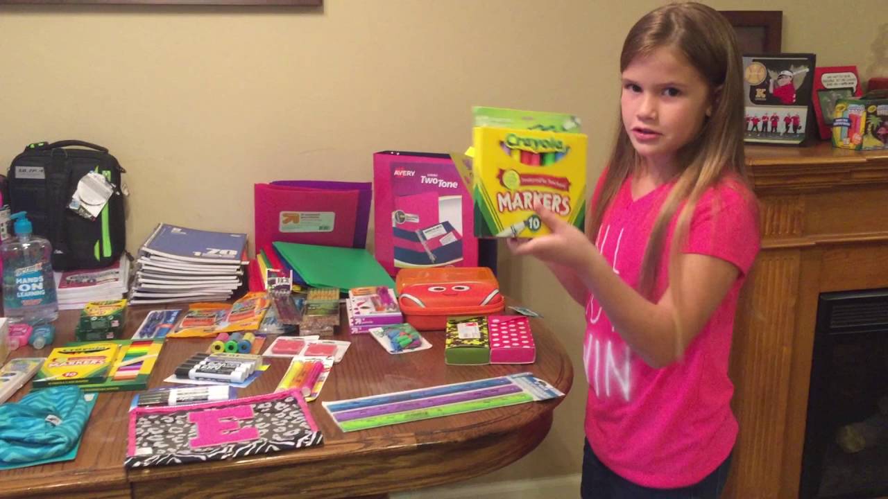 SCHOOL SUPPLY HAUL 2016 YouTube