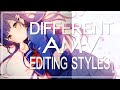 The Different AMV Editing Styles