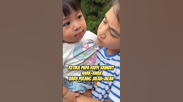 teh lily pura-pura lemes biar tetep di gendong a rafathar depan papa raffi 😍 #rayyanza #babylily #yt