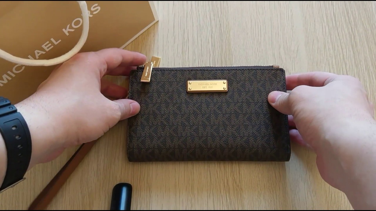 michael kors wallet unboxing