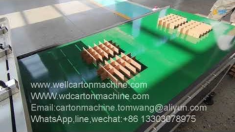 China Automatic Corrugated Box Partition Assembly Machine