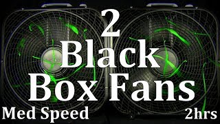 2 Black Box Fans Med Speed 2hrs "Sleep Sounds" ASMR