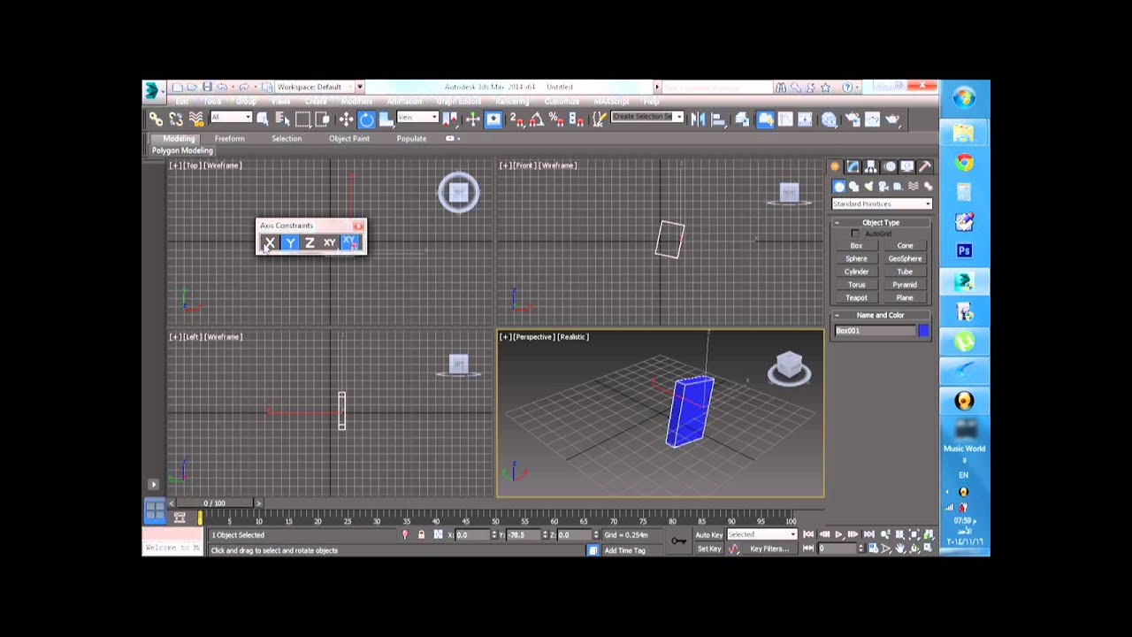 3ds max rotate issue - YouTube