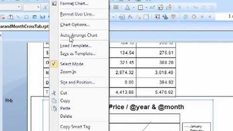 Crystal Reports 2008 - Charts based on Crosstabs - Tutorial Video