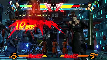 UMVC3 EX Day 2 Nemesis combo (800K damage)