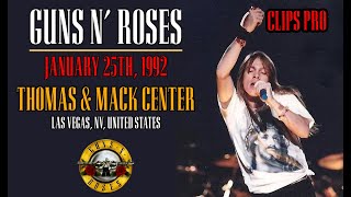 Guns N' Roses - January 25th, 1992 - Thomas & Mack Center, Las Vegas, NV, United States