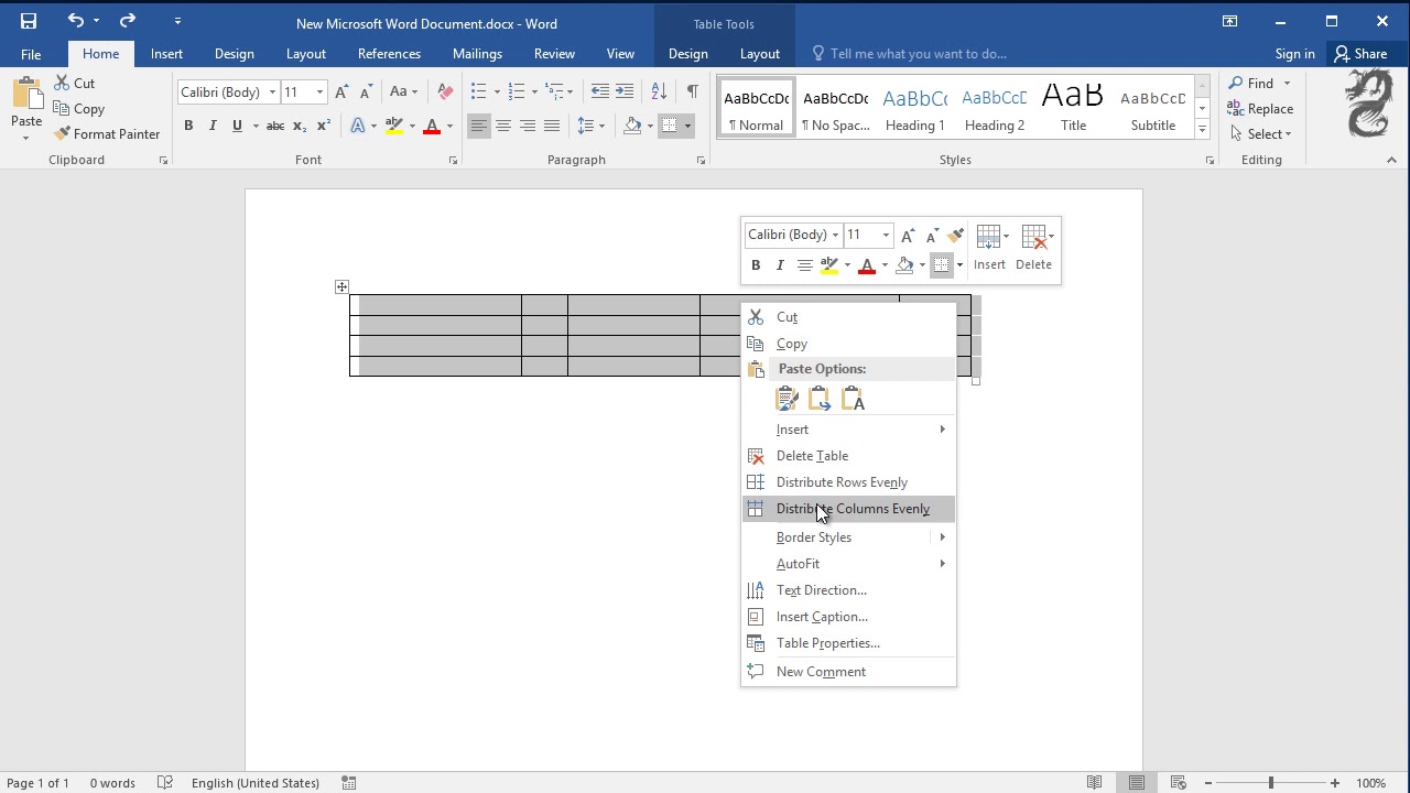 how to adjust table row height in word 2010