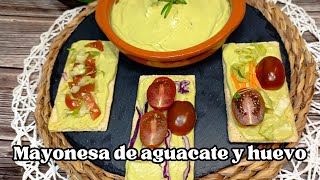 🥑 Mayonesa de AGUACATE con HUEVO DURO ¡Espectacular!