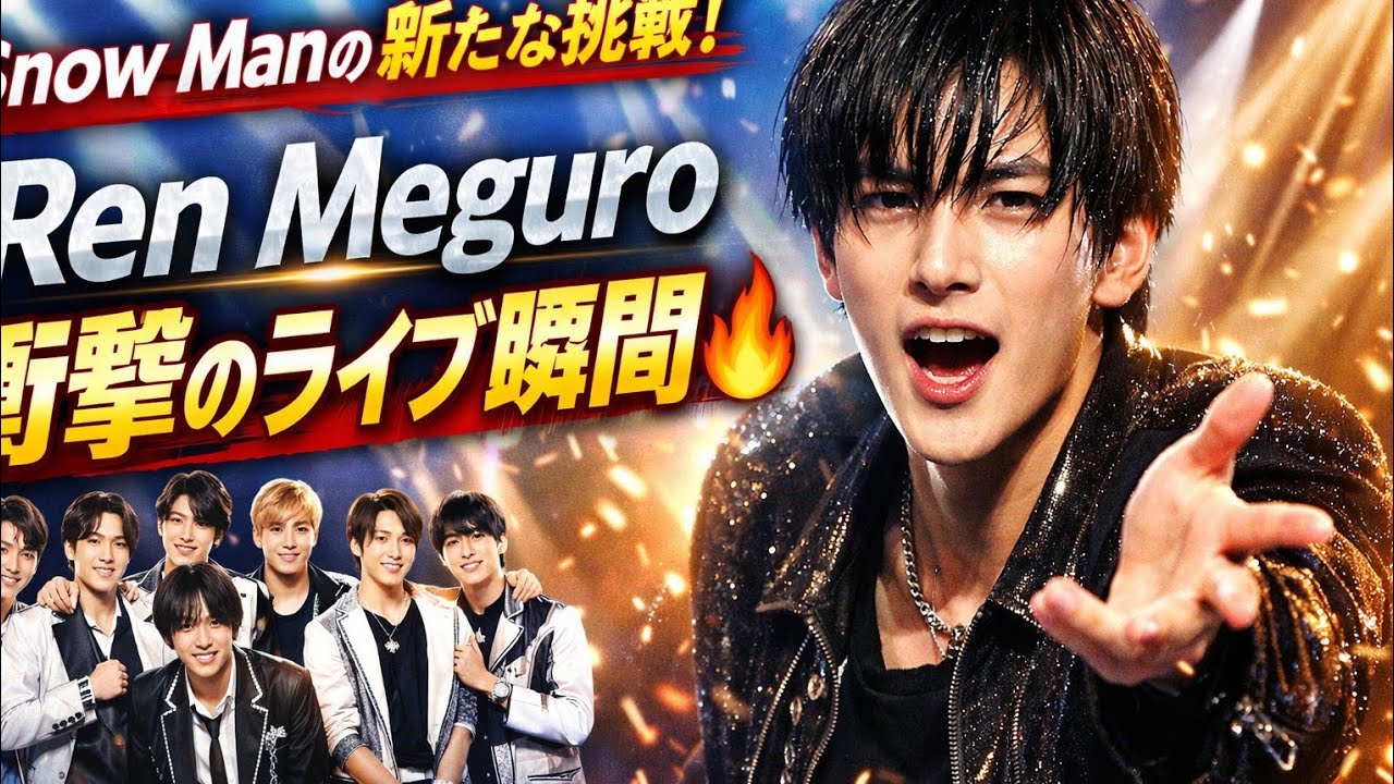 🔥Ren Meguro 衝撃ライブ！Snow Manの新たな挑戦💥🎤【感動必至】