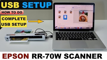 Epson RR-70w USB Cable Setup With MacBook/ Laptop, Install Drivers, Scanning Photos !