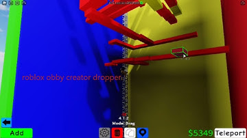 roblox obby creator making a dropper