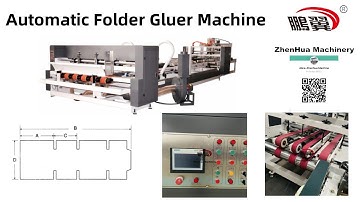 [ZHENHUA Manufacturer] High Speed Corrugated Carton Box QZD Full Auto Folder Gluer Machine