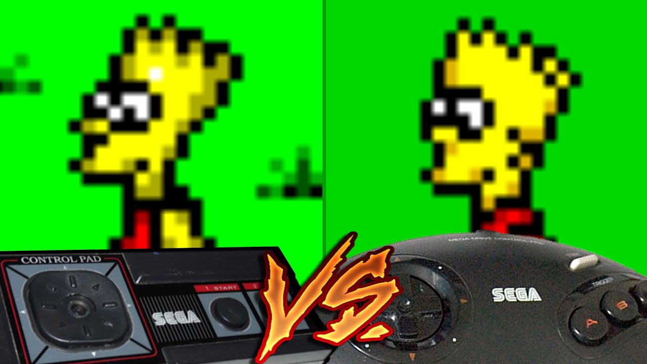 Sega Genesis Vs Sega Master System - The Simpsons: Bart vs. the Space ...