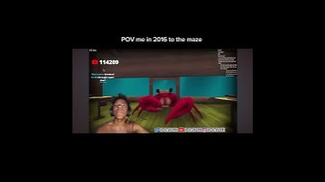 POV me in 2016 to the maze #shorts #ishowspeed #viral