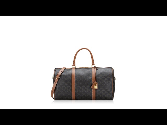 ハンドバッグ CELINE MEDIUM TRAVEL BAG IN TRIOMPHE CANVAS sddefault.jpg