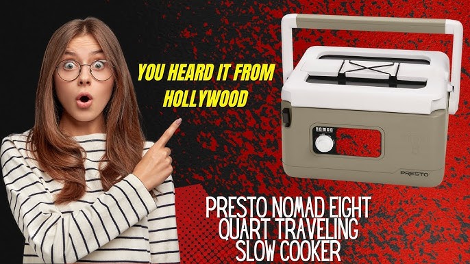 Presto Appliances - Use the Presto Nomad™ Traveling Slow Cooker to cook,  transport and serve your game day tailgating foods! Or fill it up and set  it in the back of your