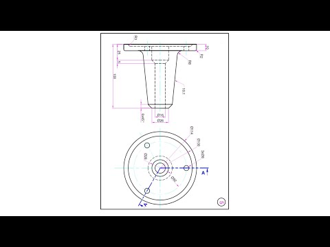 شرح رسم المسقط الراسي و المسقط الافقي 5