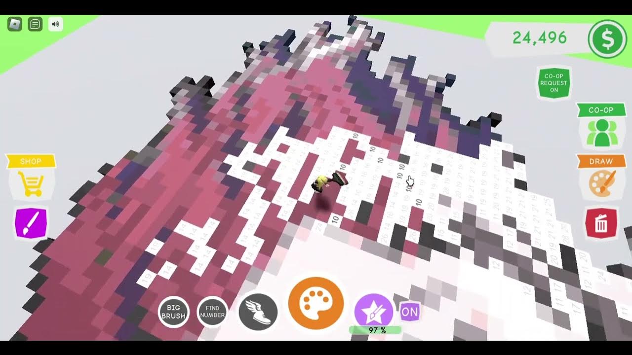 Anime No. 3 Hisoka Morow Color by number Roblox Lady_Kazumi