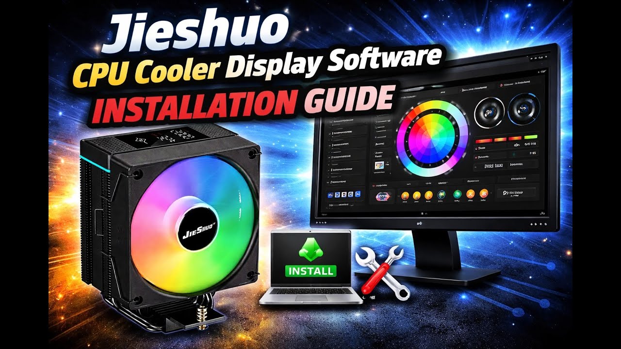 Jieshuo CPU Cooler Display Software installation Guide - YouTube