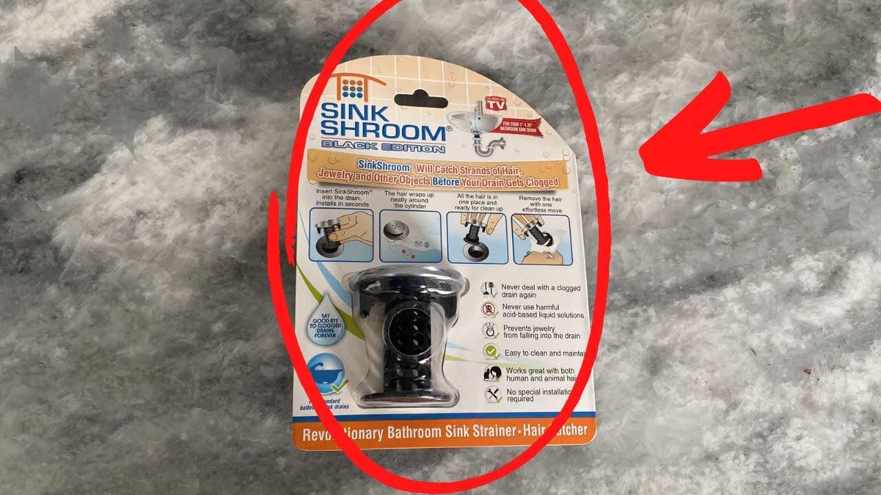 SinkShroom Ultimate Hair Catcher Negro: El Colador Anticabello Que Salvará Tu Fregadero