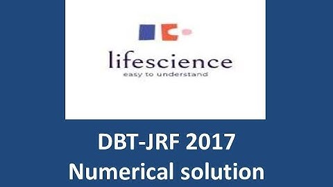 DBT jrf 2017 solved paper