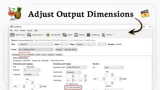 How to change resolution in HandBrake (Pixel Settings)