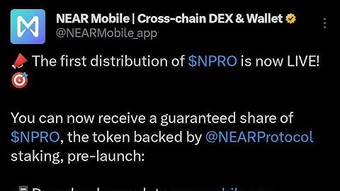 NEAR MOBILE APP: 100K $NPRO AIRDROP | How to Claim FREE NPRO TOKENS (STEP-BY-STEP GUIDE)